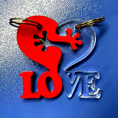 Valentine keychain