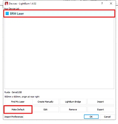 Make Default