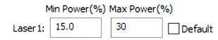 Min and Max power example V6 and V8