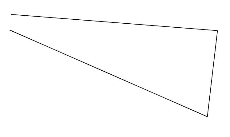 Offene Form in Illustrator: die beiden Linienenden sind nicht verbunden