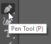 Pen Tool (P) in der Werkzeugleiste von Illustrator