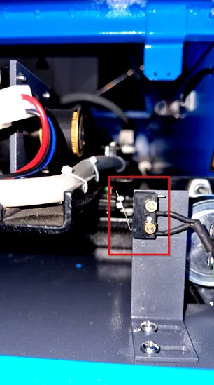 Micro switch mounted open